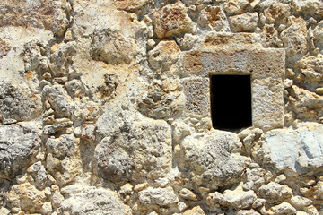 Fortress wall and window