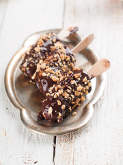 banana in chocolate