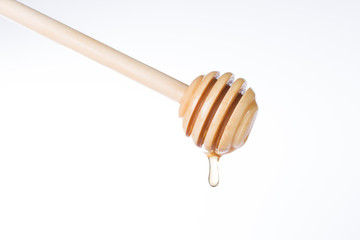 Honey diping and dipper isolated