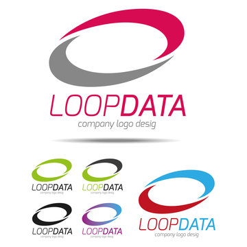 Company logo design, corporate identity, circle, arc