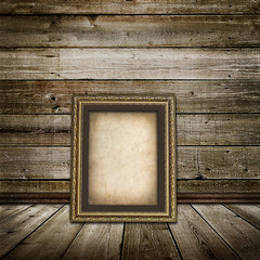 vintage b interior of a room  and old frame