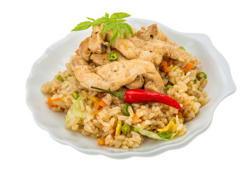 Fried rice with chicken