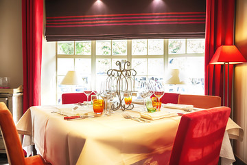 detail of Belgian cafe