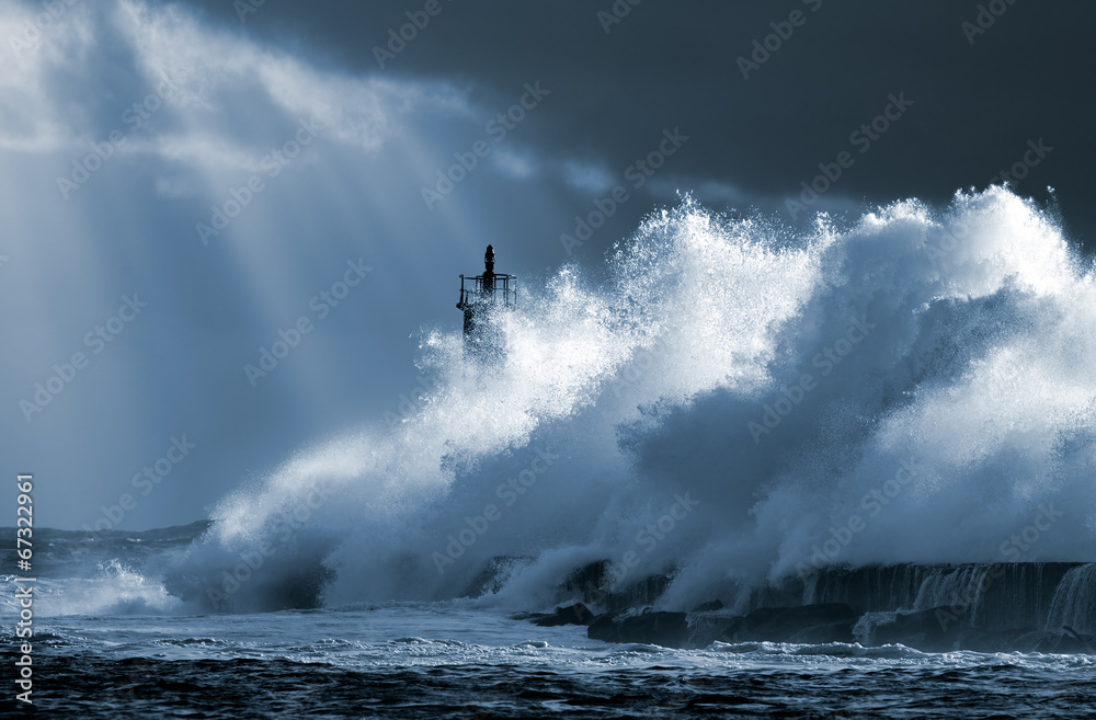 Wall mural atlantic storm