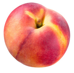 Peach isolated on white background