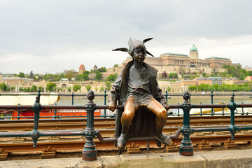 Little princess statue in Budapest, Hungary