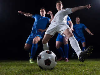 Naklejka premium soccer players duel