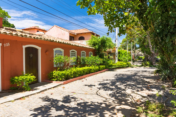 Street in Buzios, Rio de Janeiro. Brazil