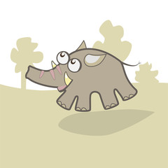 Cartoon elephant