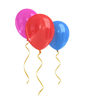 Children's party colorful balloons