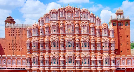 Stoff pro Meter Hawa Mahal Palast (Palast der Winde) in Jaipur, Rajasthan © Belikova Oksana