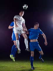Fototapeta na wymiar soccer players duel