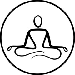 Yoga silhouette
