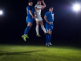 soccer players duel