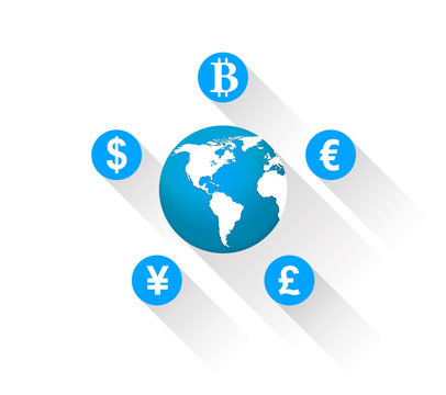 world currencies icons