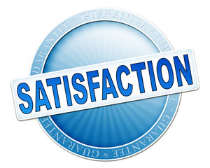 satisfaction button blue