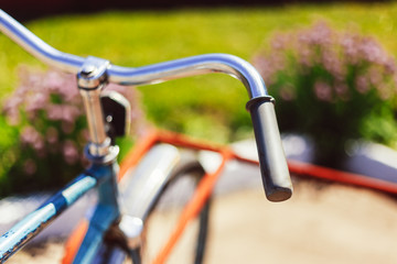 Fototapeta na wymiar Vintage bicycle detail close up
