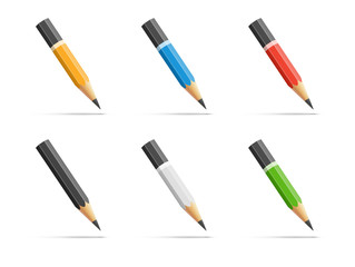 Pencils icon set