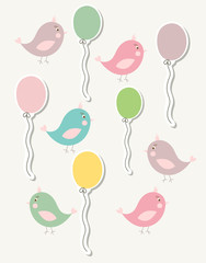 Beautiful baby vintage greeting card vector