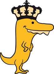 T-Rex König Prinz mit Krone