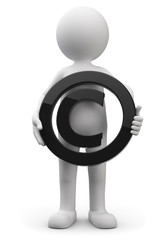 Männchen mit Copyrightzeichen