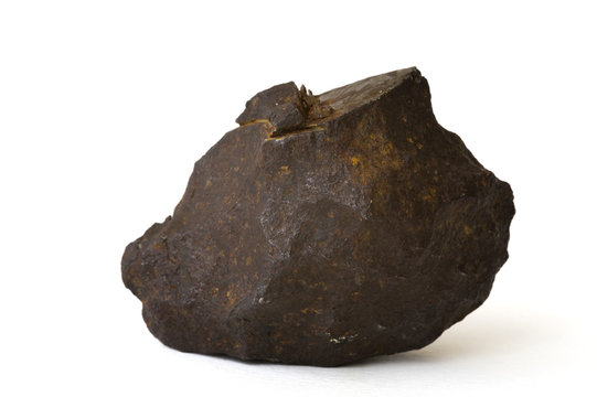Metallic iron meteorite. 6cm across.