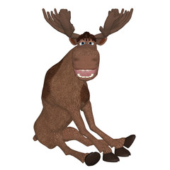 cartoon moose