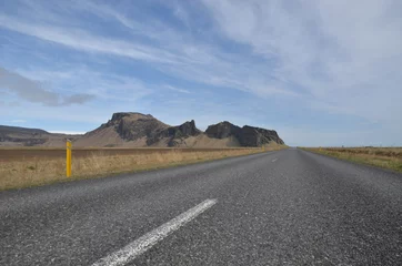 Fotobehang Iceland Main Road © dennis_sla