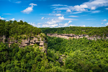 High view of Little River Canyon Federal Reserve in northern Ala