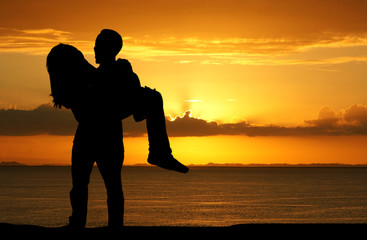 Couple On Beach