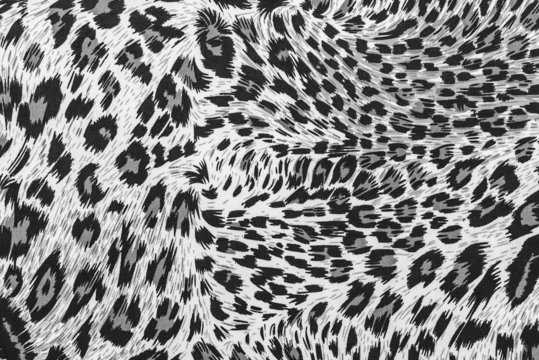 The texture of fabric stripes leopard