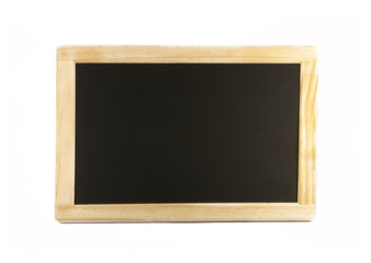 Schiefertafel mit Holzrahmen auf weiss