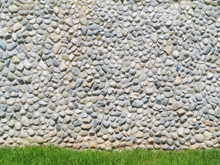Cobblestone wall
