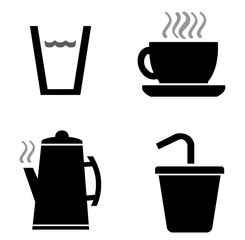 Boissons en 4 icônes