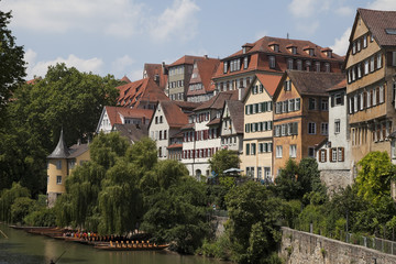Fototapeta na wymiar Tübingen am Neckarufer
