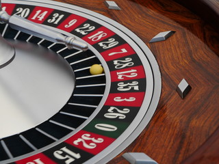 spinning roulette wheel