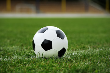 Fototapeta na wymiar Close-up soccer ball