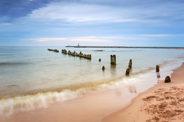 Fototapeta premium Beautiful beach at Baltic Sea in Poland
