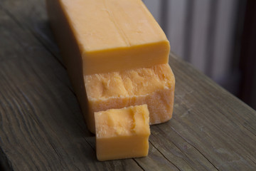 Sharp cheddar cheese block