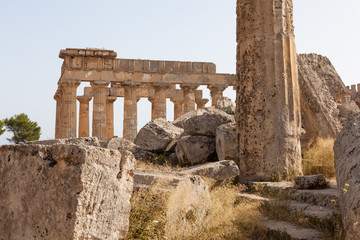 ruins of the temple of Selinunte