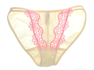 Women`s Panties Isolated on White Background