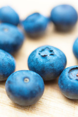 Fresh blueberries close up