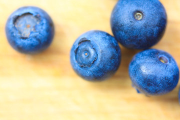 Fresh blueberries close up