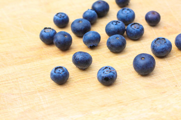 Fresh blueberries close up
