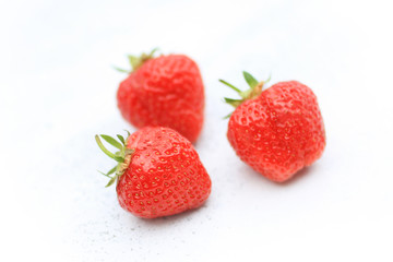 Fresh strawberies close up