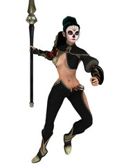 Fototapeta premium 女性騎士