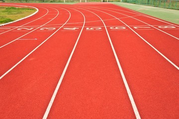 Running tracks of athletics