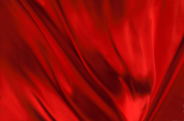 Red silk textile background