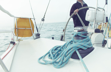 Fototapeta premium Yacht rope c