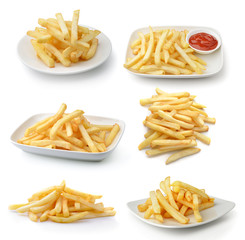 Frenchfries isolated on white background